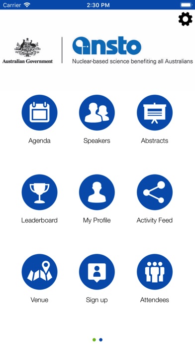 ANSTO Conference Portal screenshot 2