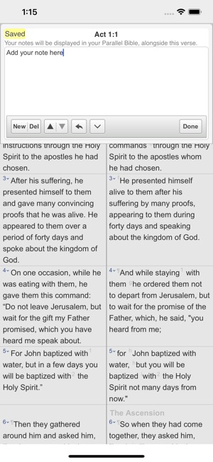 PARALLEL PLUS Bible app(圖8)-速報App