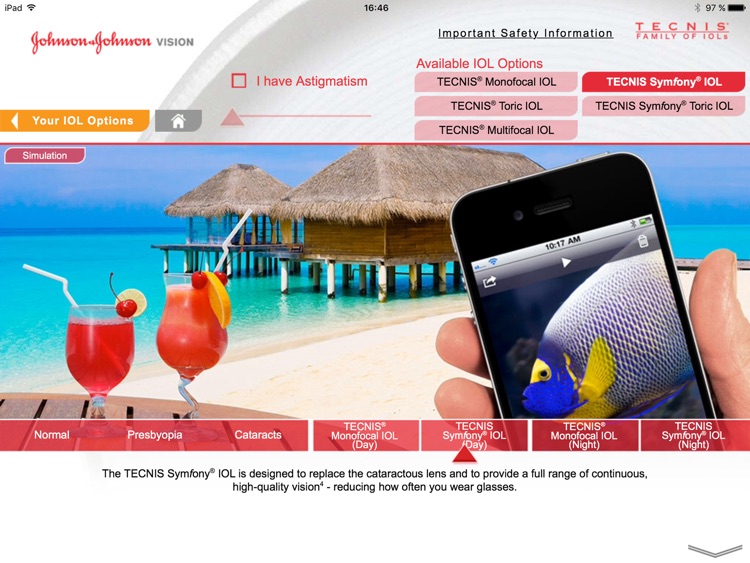 TECNIS Family of IOLs Vision Simulator screenshot-3