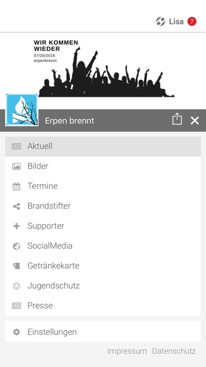 Erpen brennt