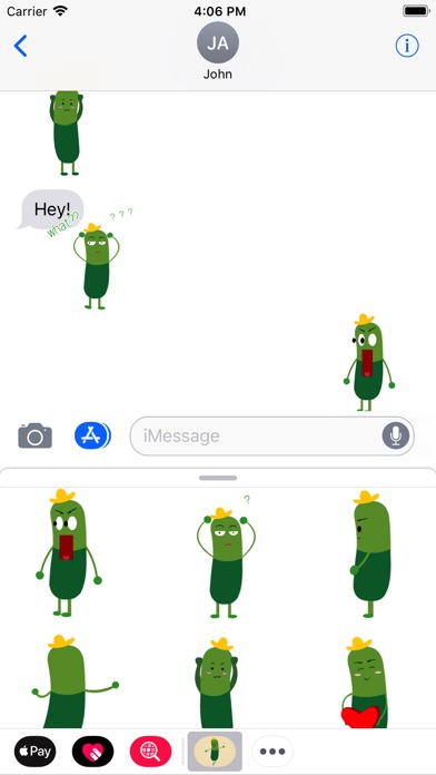 Cucumber Animated Stickers screenshot 3