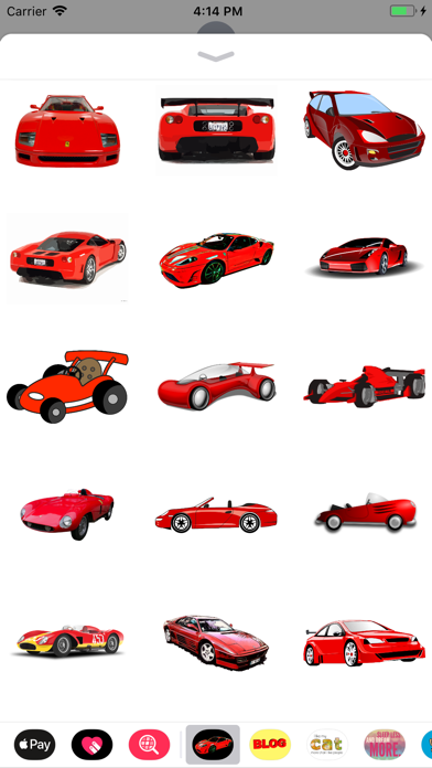 Red Car Stickers screenshot 2