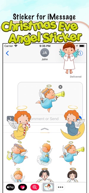 Christmas Eve Angel Sticker(圖2)-速報App