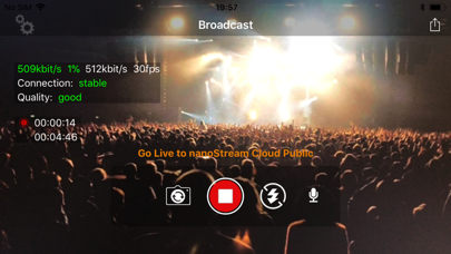 How to cancel & delete nanoStream Live Video Encoder from iphone & ipad 1