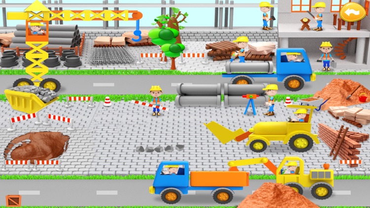 Wimmelbook car + building site