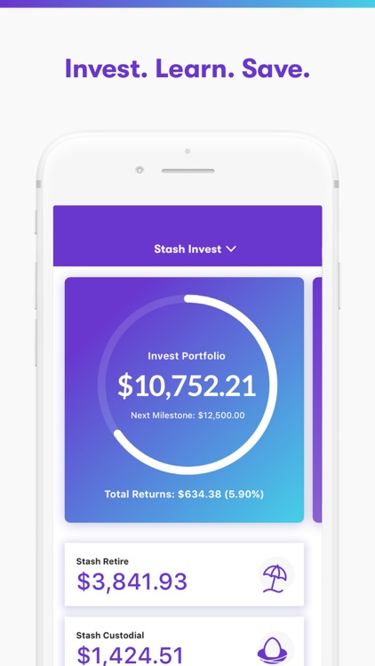 Stash: Invest. Learn. Save. screenshot-0