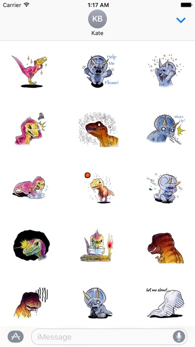 Watercolor Dinosaur Stickers screenshot 2