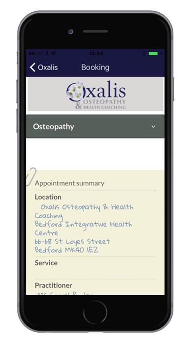 Oxalis Osteopathy screenshot 2