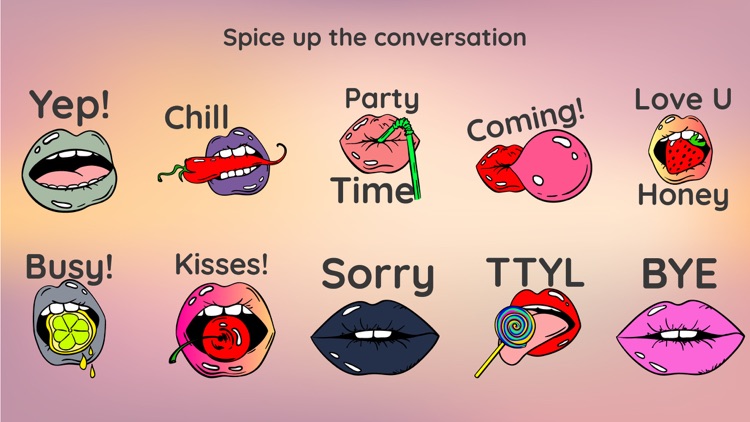 Kiss Lips Dirty Sticker Emojis