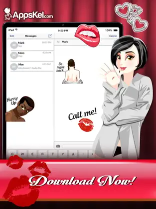 Captura de Pantalla 1 A Sexy Love Emoji Stickers iphone