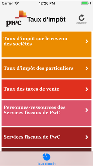 Taux d'Impôt