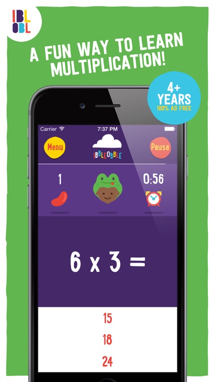 Multiplication with Ibbleobble screenshot-0