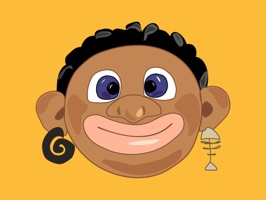 Cool stickers with Ethiopian aborigen exclusively for App Store