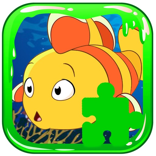 Cartoon Jigsaw Little Fish Tiny Puzzle icon