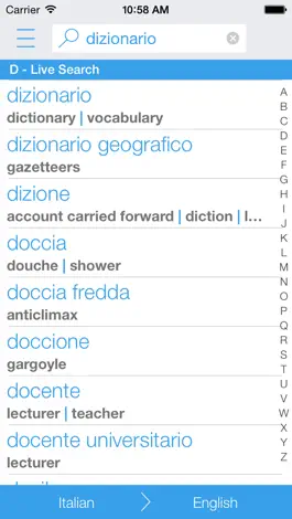 Game screenshot Italian English Dictionary and Translator (Lite) mod apk