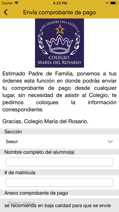 Colegio María del Rosario screenshot 3