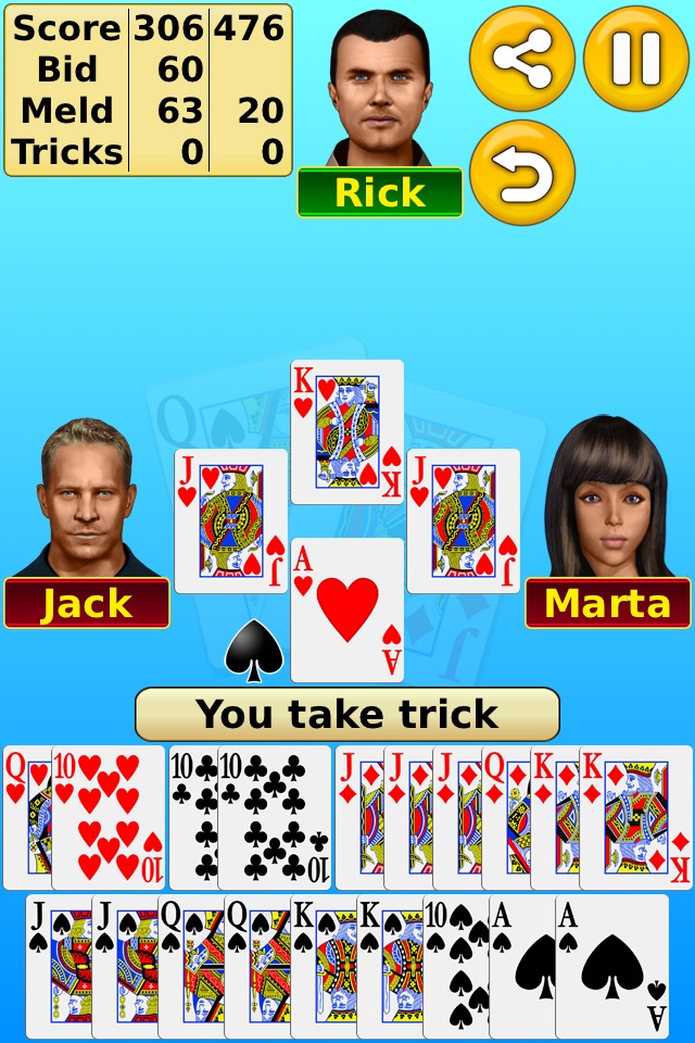 Pinochle - Online & offline screenshot 3