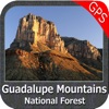 Guadalupe Mountains National Park gps map