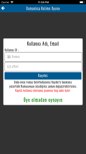 Osmanlıca Kelime Oyunu