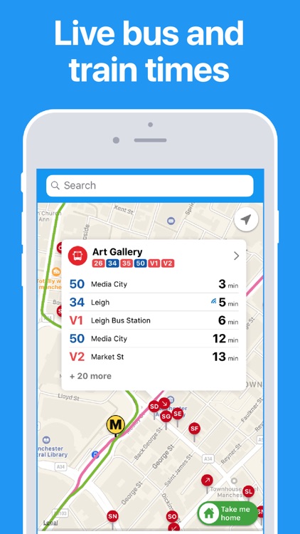 Manchester Bus & Train Times