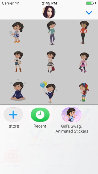 Girl Swag Animated Stickers screenshot 4