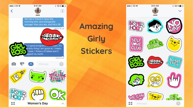 50+ Girl Power Sticker App(圖5)-速報App