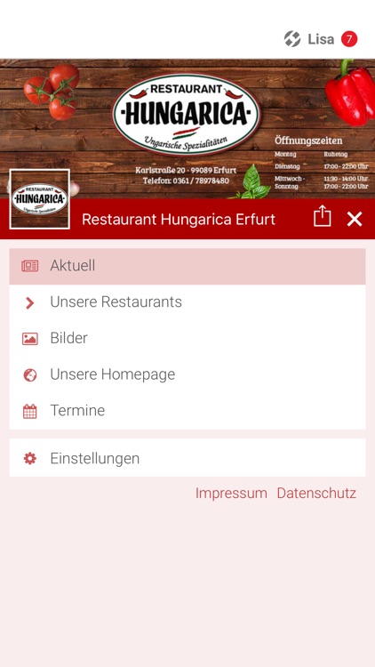 Restaurant Hungarica Erfurt