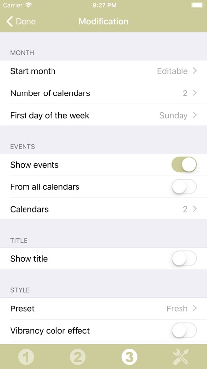 Calendar Widget