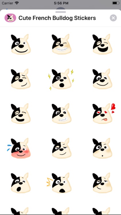 French Bulldog Emoji Stickers!