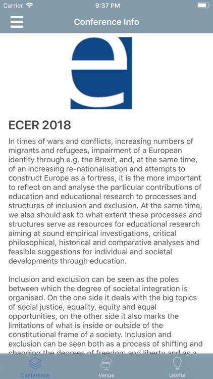 ECER 2018, Bolzano