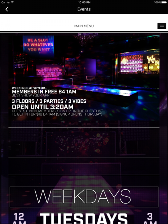 Screenshot #6 pour Voyeur Nightclub