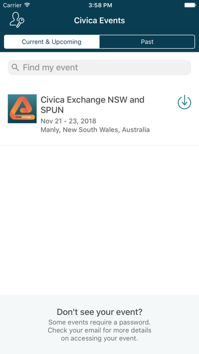 Civica ANZ Events App screenshot 2