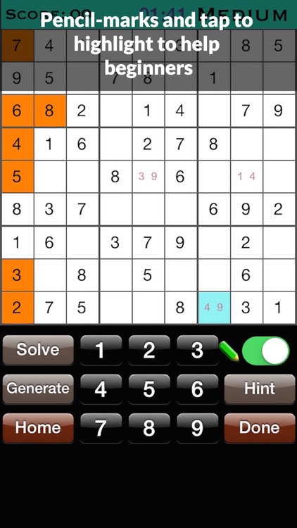 Sudoku : Solve Sudoku Puzzles