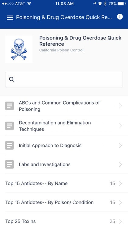 Poisoning & Drug Overdose Quick Reference