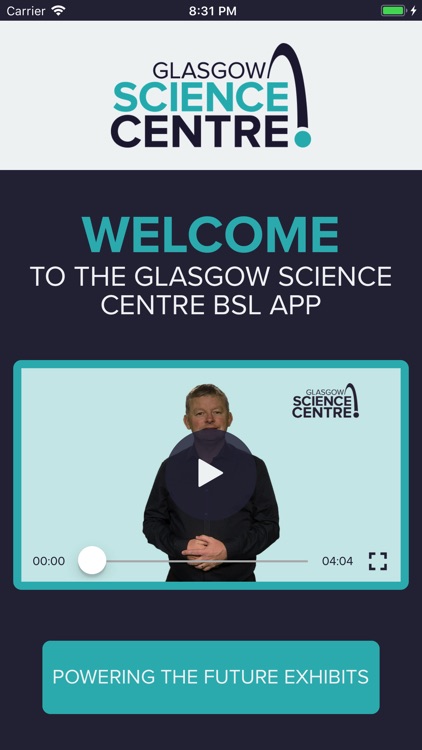 Glasgow Science Centre BSL App