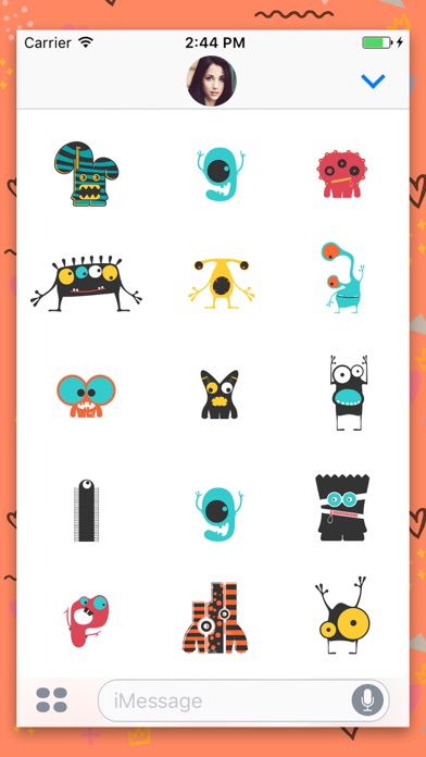 Cute Monster Animated Stickers screenshot 3