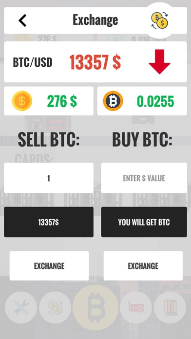 Bitcoin Miner Simulator Screenshot on iOS