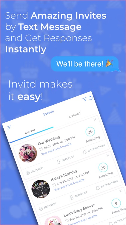 Invitd Invitation Maker & RSVP