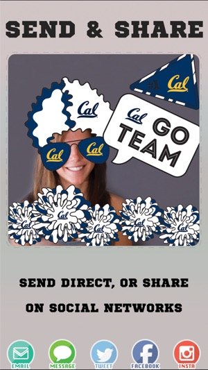 California Golden Bears Selfie Stickers(圖4)-速報App