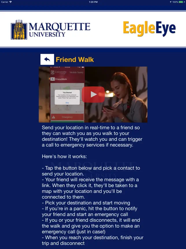 Billede 3 EagleEye -Marquette University iphone