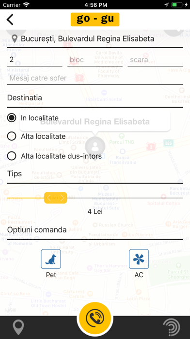 GoGu - Aplicatie Taxi screenshot 3