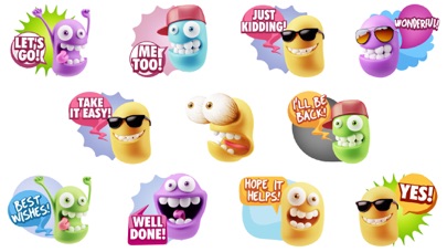 3D Funny Face Emoji Stickers screenshot 2