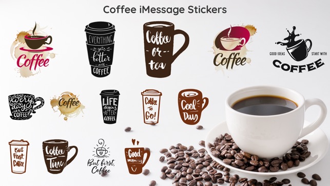 Coffee Break Emoji Sticker App(圖1)-速報App