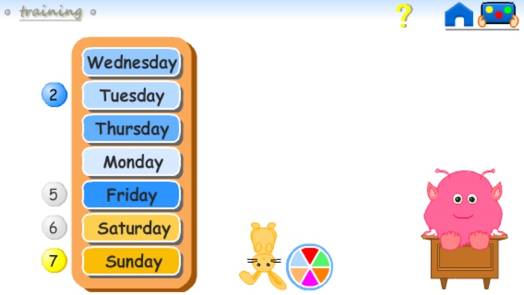 :-) The days of the Week