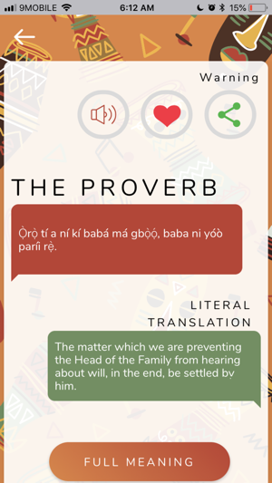 Proverbs of the Yorubas(圖1)-速報App