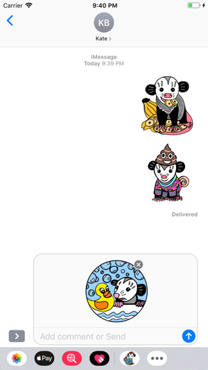 Sesame the Opossum StickerPack(圖5)-速報App