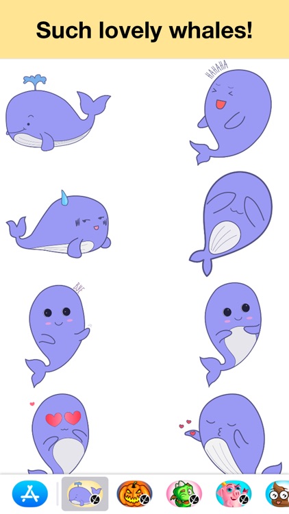 Whale - Cute stickers screenshot-1
