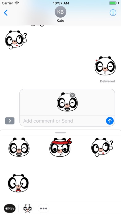 Lovely panda - Fx Sticker screenshot 3