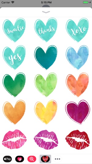 Watercolored Hearts