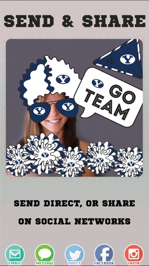 BYU Cougars Selfie Stickers(圖4)-速報App